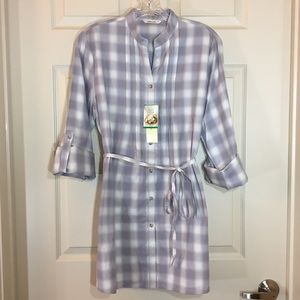 L&Beautiful | Plaid Lavender Tunic Shirt Dress (Japanese Brand)